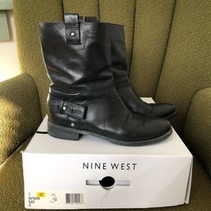 Black Nine West Ankle Boots